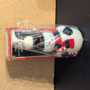 Snowman Lotion & Soap Dispenser